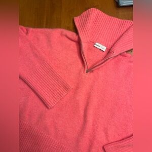 Bershka Hot Pink Quarterzip Sweater